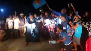 Nawaka villagers continue to celebrate the Fiji 7s team Gold Medal win at the Tokyo Olympics.