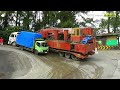 inexperienced truck driver truck radiator explodes on extreme incline