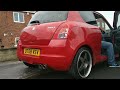 loud suzuki swift w tony banks exhaust revs