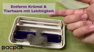 PacPak Pro Krümel- und Tierhaarentferner – Klein. Praktisch. Effizient.