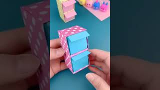 how to make origami Paper drawer To keep small things DIY cabinet