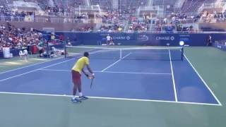 Monfils and Thiem Play a Couple of Points