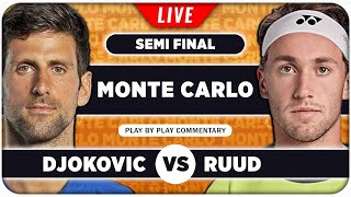 DJOKOVIC vs RUUD • ATP Monte Carlo 2024 SF • LIVE Tennis Play-by-Play Stream