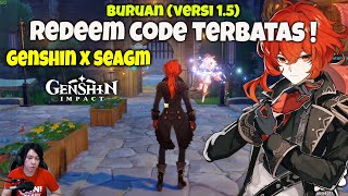 Buruan - Redeem Code Terbatas (Versi 1.5) - Genshin Impact x SEAGM