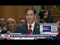 chaos erupts at marco rubio confirmation hearing