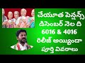 cheyyuta pensions december month update చేయూత పెన్షన్స్ డిసెంబర్ నెల ది రిలీజ్ అయిందా వివరాలు