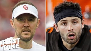 Should Browns go all-in on Baker Mayfield and hire OU’s Lincoln Riley as head coach? | First Take