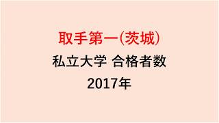 取手第一高校　大学合格者数　2017～2014年【グラフでわかる】