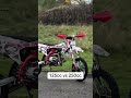 m2r 125cc vs 250cc🔥 rsr dirtbike pitbike