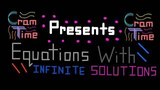 Equations with Infinite Solutions EXPLAINED: CramTime