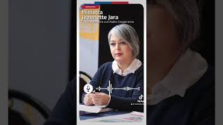 Ministra Jeannette Jara en entrevista con radio Cooperativa🙌🏼