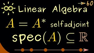 Linear Algebra 60 | Selfadjoint and Unitary Matrices [dark version]