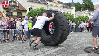 Silní muži na Kúpeľnom námestí v Tr .Tepliciach 11.7.2020