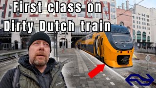 First Class on a DIRTY Dutch train