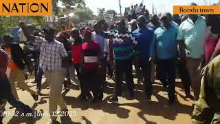 Raila's sister-in-law Truphosa Odinga leads Azimio protests in Bondo town