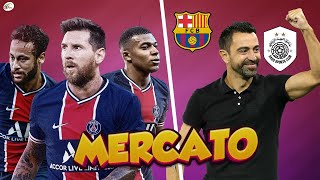 6 départs au PSG pour le trio Neymar - Messi - Mbappé...L'avenir de Xavi bientôt fixé |R. Mercato