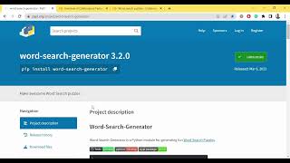 Creating Word Search Puzzle with Python