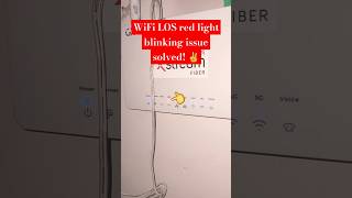Problem Solved Wifi Router Los Red Light Blinking Shorts Internet Technology Solution