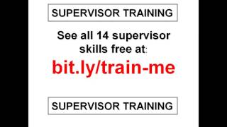 New Supervisor Tips and First Time Supervisor Tips for Supervision Training