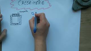 Chimie Thermochimie : Formule de calorimétrie - sans enthalpie