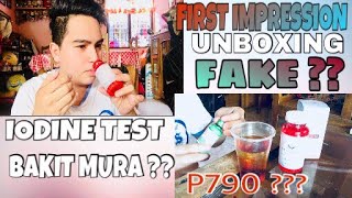 IODINE TEST \u0026 FIRST IMPRESSION RELUMINS GLUTA 1000 | Edrian Sasutil