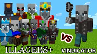 Vindicator Vs. Illagers+ in Minecraft