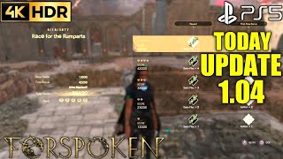Race For The Ramparts FORSPOKEN Today Update 1.04 PS5 Gameplay 4K | Forspoken Race For The Remparts