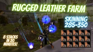 TBC Classic Dire Maul Rugged Leather Farm Quick Skinning Skill 285-350