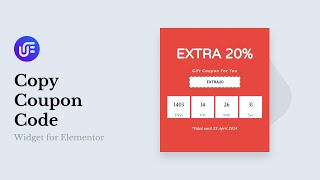 Copy Coupon Code Widget for Elementor