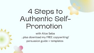 4 Steps Authentic Self-Promotion