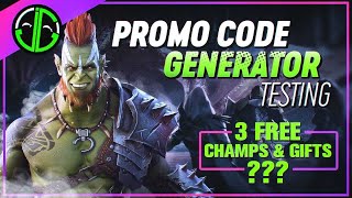 Is It Legit? Testing RAID: Shadow Legends Promo Code Generator for 3 FREE Champions \u0026 Resources!