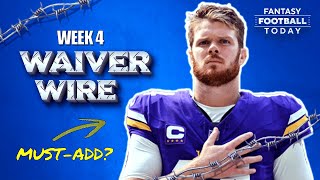 Week 4 Waiver Wire: Best Pickups, Injury Replacements & Streamers! | 2024 Fantasy Football Advice