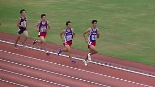 20180902福岡県高校新人陸上北部予選 男子8種競技1500m決勝