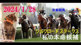 2024/1/28　京都競馬　シルクロード ステークス（ＧⅢ）私の本命候補