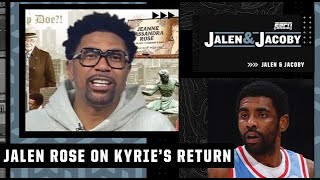 Jalen Rose’s expectations for Kyrie Irving’s return vs. the Pacers | Jalen & Jacoby