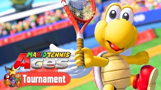 Mario Tennis Aces - Tournament Mode: All Cups (Koopa Paratroopa Gameplay)