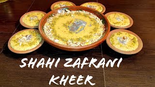 Shahi Zafrani Kheer Recipe