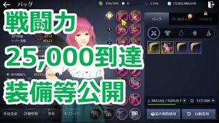 【黒い砂漠モバイル】戦闘力25,000到達 装備等公開！【sustainable Black Desert Mobile life】