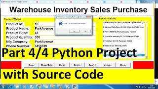 Python Projects For Beginners With Source Code Using Database | Python Projects | Python CRUD part 4