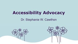 Accessibility Advocacy