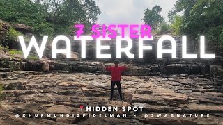 Hidden 7waterfall inside sevensister junglee 😲|| ft.@khurmundispidelman|| SWAB NATURE||