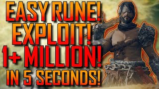 Elden Ring | 1+ MILLION Runes in 5 SECONDS!! | Easy Rune Exploit! | EARLY GAME! | Quick Level Up!