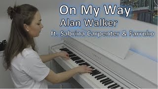 On my Way - Alan Walker ft. Sabrina Carpenter & Farruko | pianoemie cover