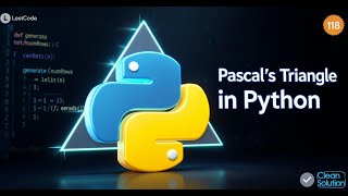 LeetCode 118: Pascal’s Triangle — Clean Python Walkthrough