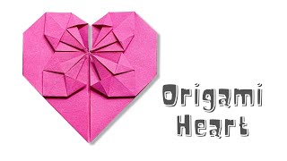 Easy Origami Heart Tutorial- Easy Origami for Beginners- Easy Paper craft Ideals for Valentine's Day