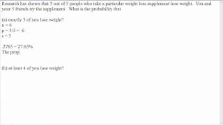 Calculating binomial probabilities on the TI 83/ TI 84 calculator
