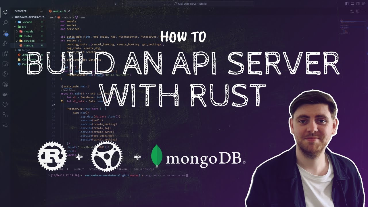 How To Build An Api Server With Rust And Mongodb Youtube