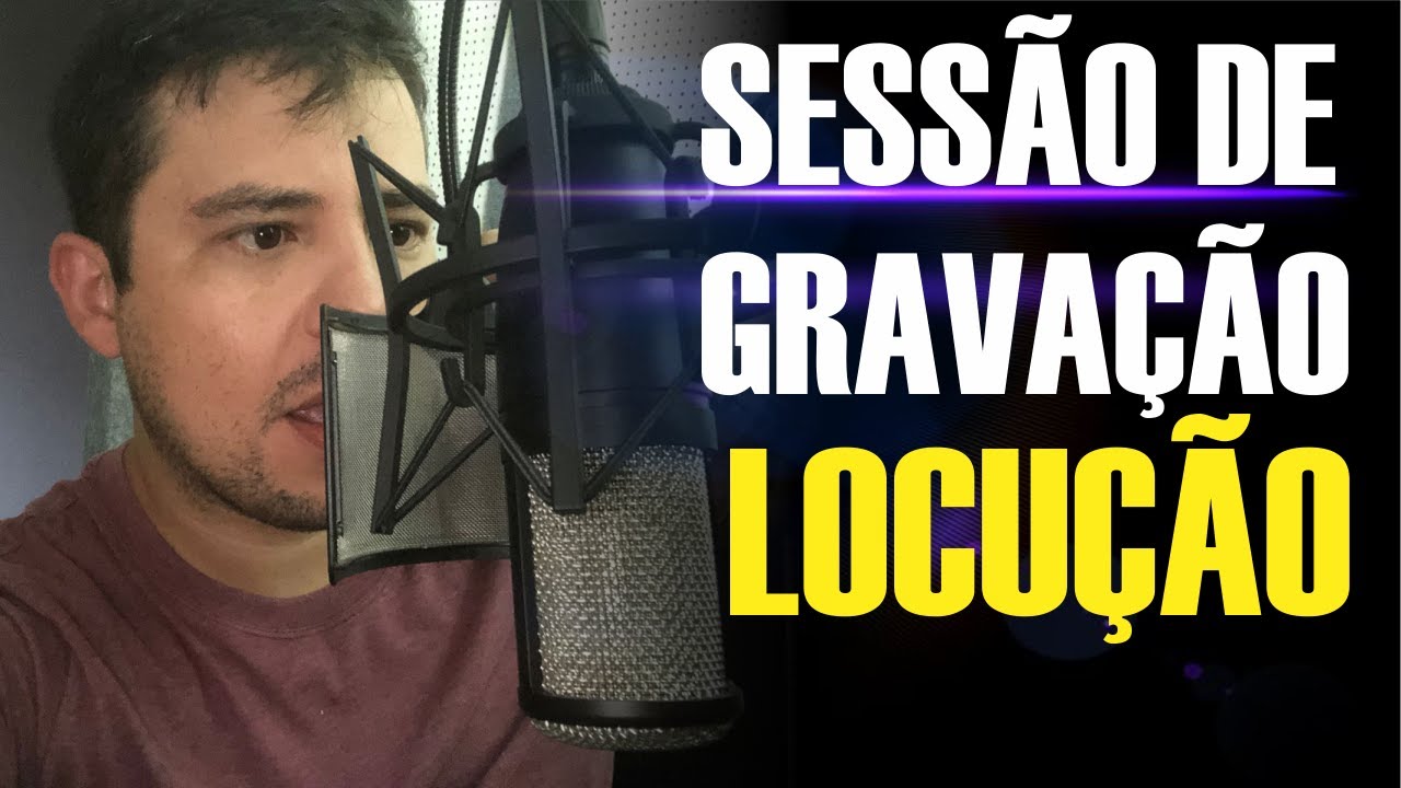 Locutor Gravando Um Comercial Para Cursos Profissionalizantes Vinheta ...