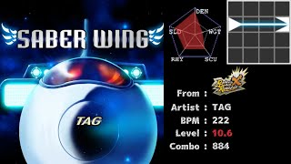 【jubeat analyser】SABER WING（ホールド譜面）【創作譜面】