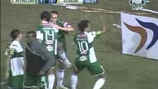 Golazo de Carando de taco - O. Petrolero 1- Guarani 1 - C. Sudamericana - 9-08-2012